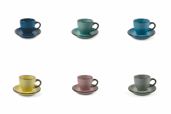 acquista Set de 6 Tasses à Café cm en Grès VdE Tivoli 1996 Royal