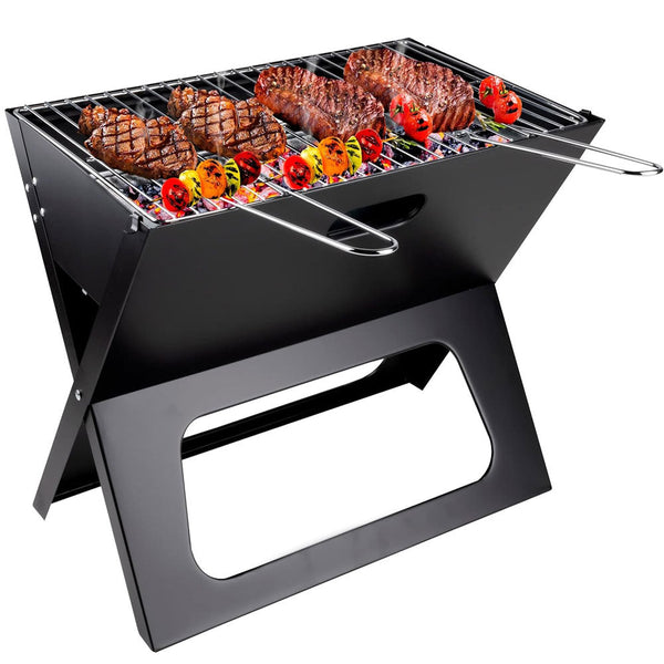 sconto Barbecue Bistecchiera Pieghevole Portatile Richiudibile 46x28x36 BBQ Griglia