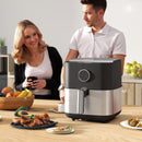 Friggitrice ad Aria Air Fryer 1700W da 6,8L con 8 Programmi di Cottura Nero  