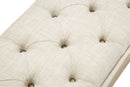 Set 2 Pouf Contenitore Tirana Coppia 102x43,5x49,5 - 82x36x37 cm in Legno e Ferro 