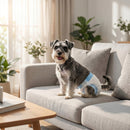 48 pezzi Pannolini per Cani Femmina Taglia M 48x35x1 cm con Fascia Elastica Regolabile Bianco      