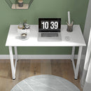 Scrivania per Computer 120x60x76 cm con Piedini Regolabili Bianco  
