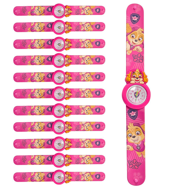 acquista Set 12 Orologi da Polso Bracciale per Bambini Paw Patrol Rosa