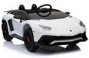 Macchina Elettrica per Bambini 12V con Licenza Lamborghini Aventador Roadster SV Bianca