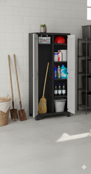 Armadio 8 Ripiani 80x44x182 cm Keter Titan Multispace XL Nero