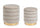 Ensemble de 2 poufs de rangement en bois beige Darina