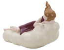 Statuetta Dolly su Nuvola 25x11x16 cm in Resina Rosso