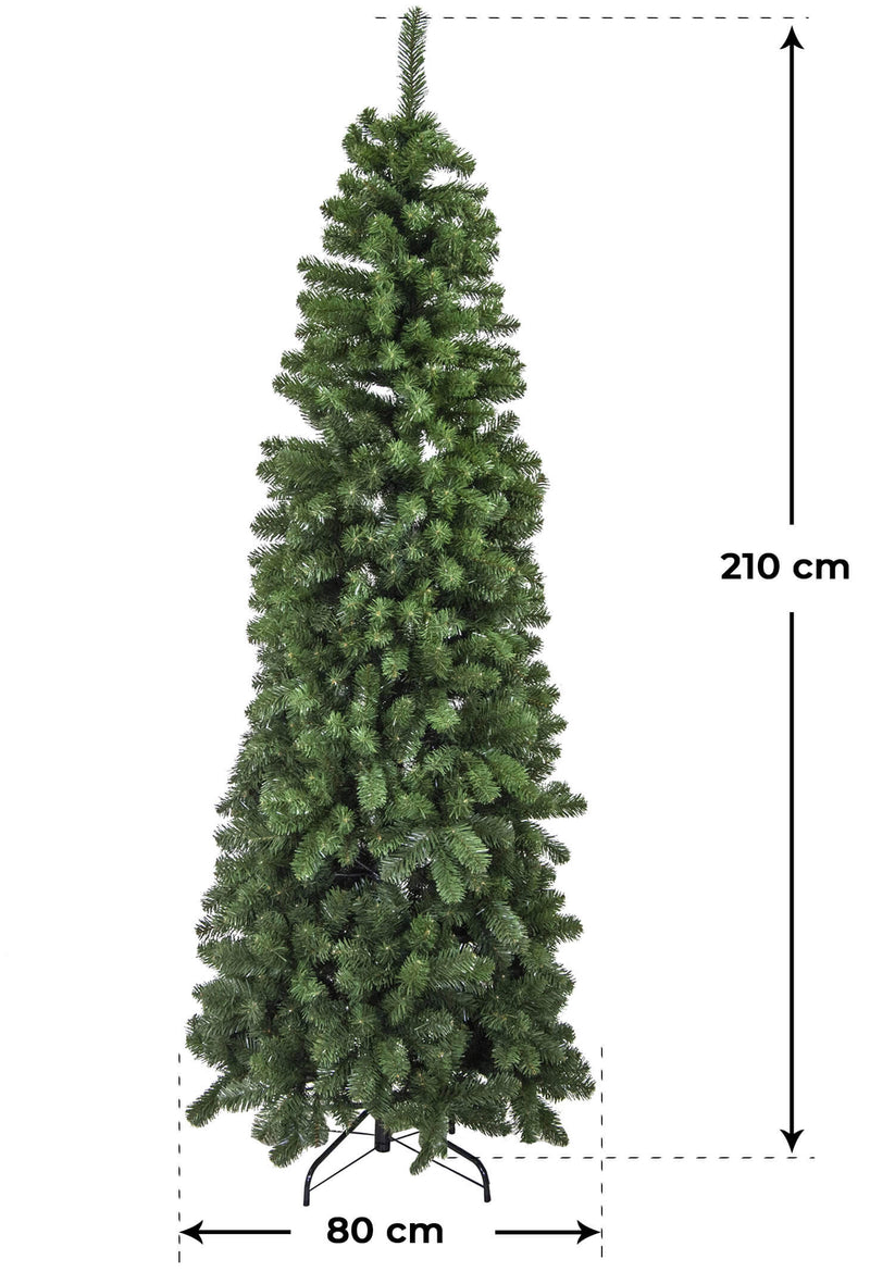 Albero di Natale Artificiale Adami Monte Vettore Verde Varie Misure