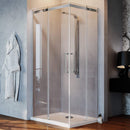 Box Doccia Angolare 2 Ante Scorrevoli in Cristallo Trasparente 8mm H200 Fosterberg Horsens Varie Misure