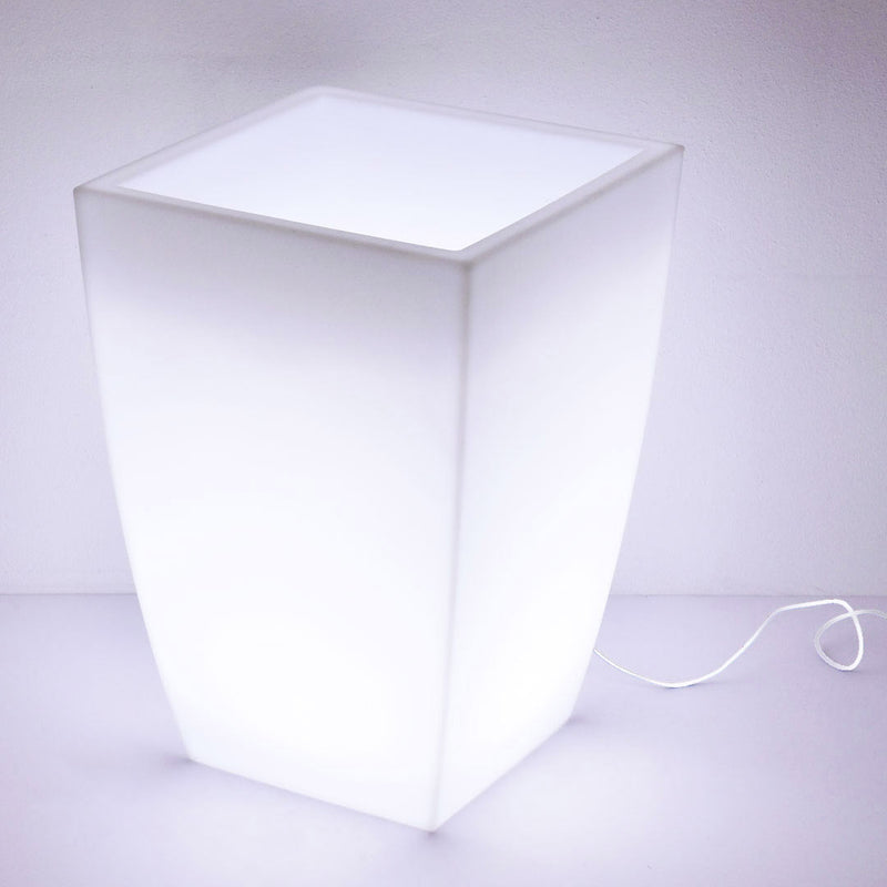 Vaso Luminoso da Giardino a LED 40x40x57 cm in Resina 5W Jasmine Bianco Freddo