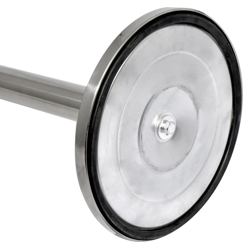 Colonnina Tendinastro 3 metri in Acciaio Inox Spazzolato Ø36x101 cm Nastro Blu