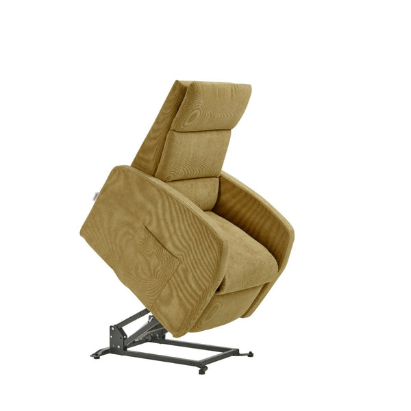 Fauteuil releveur électrique 2 moteurs 72x111x86 cm Martina en Microfibre Dispositif Médical 1 Moutarde prezzo