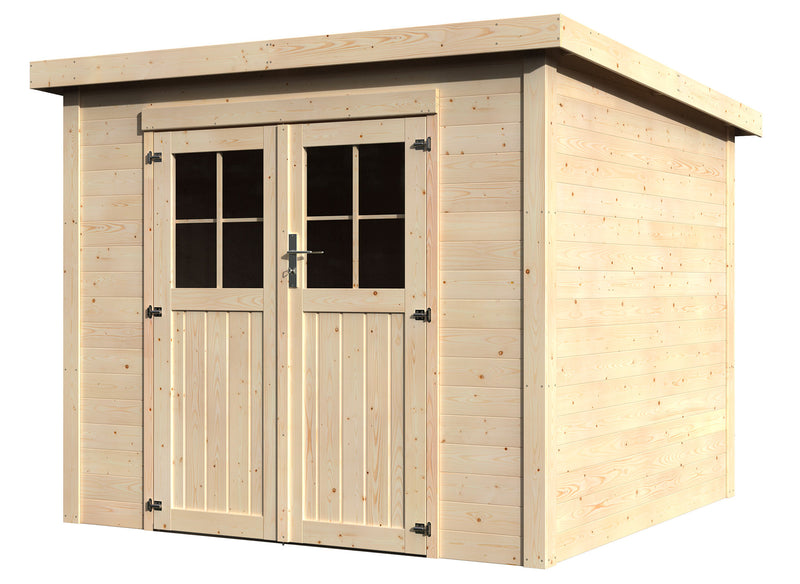 Casetta Box da Giardino per Attrezzi 2,50x2,53m Senza Pavimento in Legno Abete 19mm Talion