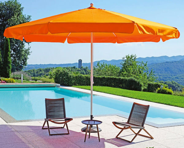 Parasol de jardin en aluminium Ø 4m Vorghini Grecale Orange sconto