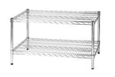 Scaffale in Acciaio Cromato 2 Ripiani Tosini Linea 2X60 - 60x60x50cm\/