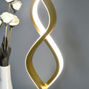 Lampada da Comodino Abat Jour a LED 12W Ø12,5x45 cm Oro