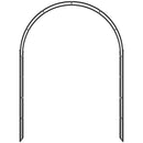 Arco da Giardino 153x40x210 cm In Metallo Nero