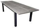 Tavolo Rettangolare Allungabile da Giardino 280x100 cm Voghini Monterosso Grigio