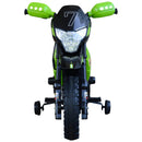 Moto Motocicletta Elettrica per Bambini 6V Kidfun Motocross Enduro Verde