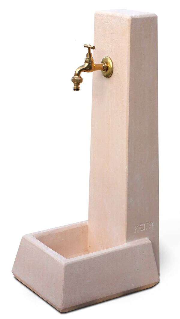 Fontana da Giardino Senza Rubinetto in Cemento Granulato di Marmo Malmo Rosa prezzo