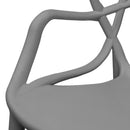 Set 4 Sedie 55x54x82 cm in Polipropilene Sveva Grigie