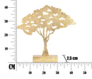 Scultura Leaf Tree Plan 43,5x8x41,5 cm in Ferro Oro