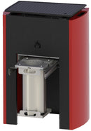 Barbecue Pirolitico a Pellet Piastra in Ghisa Vannini Mito Nero e Rosso