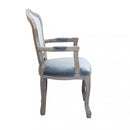 Poltrona Charlene in Velluto Grigio 55x51x100 h cm in Velluto Grigio