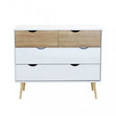 Mobile Terence 99x39x82 h cm in Legno Bianco