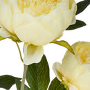 Set 3 Rami Artificiali Peonia con 3 Fiori H 74 cm