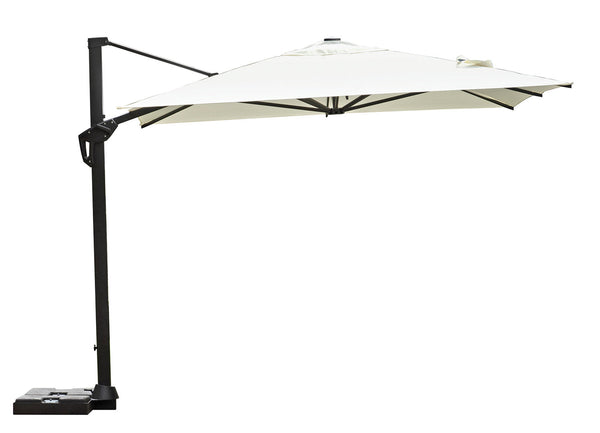 Ombrellone Decentrato da Giardino 3x3m Tennessee in Alluminio e Poliestere Ecrù sconto