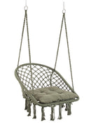 Amaca Sedia Sospesa da Giardino 88x69x130 cm in Poli-Cotone Javier Verde