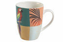 Set 3 Tazze in Porcellana 360 ml Villa d'Este Home Tivoli Parrot Groove