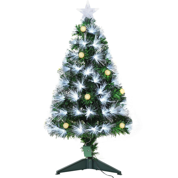 Sapin de Noël Artificiel 90 cm 90 Branches avec LED Fibre Optique Pin Vert Clair online