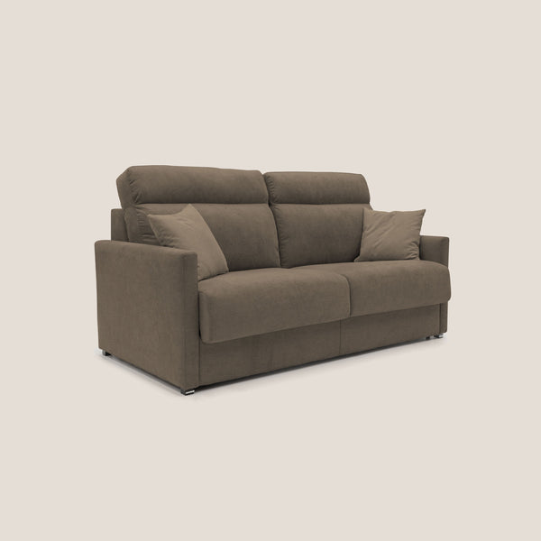 sconto Canapé lit 2 places 176x102x97 cm en tissu gris clair