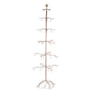 Albero Espositore di Natale in Metallo rame cm 73x73xh200