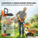 Decespugliatore a Batteria con 2 Batterie 4,0Ah Caricabatterie e Asta Regolabile      