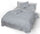 Housse de couette double avec taies d'oreiller imprimées en pur coton Maiden Grey
