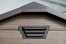 Casetta da Giardino Porta Attrezzi 185,8x227x236,8 cm in Resina Keter Scala 6x8 Noce