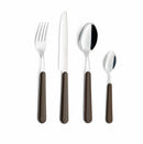 Servizio Set di Posate 24 pezzi in Acciaio Inox Eme Brio Marrone 89