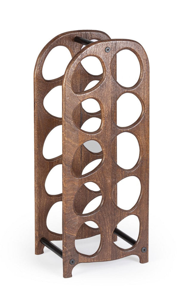 online Porta Bottiglie da 10p 27x20x67 cm in Legno Yukon Marrone