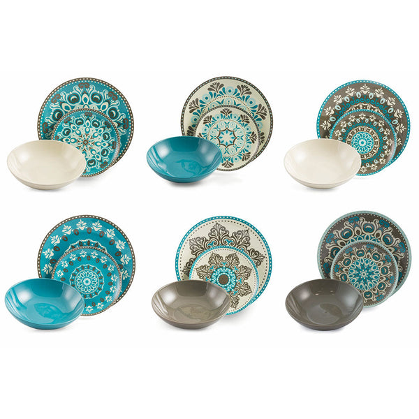 Service de Table 18 Pièces en Porcelaine et Grès VdE Tivoli 1996 Cala Jondal prezzo