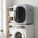Mini Asciugatrice ad Aria 2,5 kg 48x40x56 cm con Timer e Programma Smart in Acciaio Inox Argento      