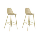 Set 2 Sgabelli 47,5x47xH91,5 cm in Polipropilene Frida Giallo