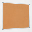 Lavagna con Fondo in Sughero 90x60 cm in Alluminio Silver