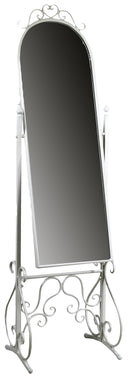 Specchio da Pavimento in Metallo Bianco