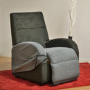 Poltrona Relax Elettrica Magnolia con Alzapersona Lift 1 Motore in Similpelle Nero