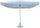 Parasol de jardin 3x3 m Mât Ø48 mm en Aluminium Blanc Brillant Toile Polyester Blanc