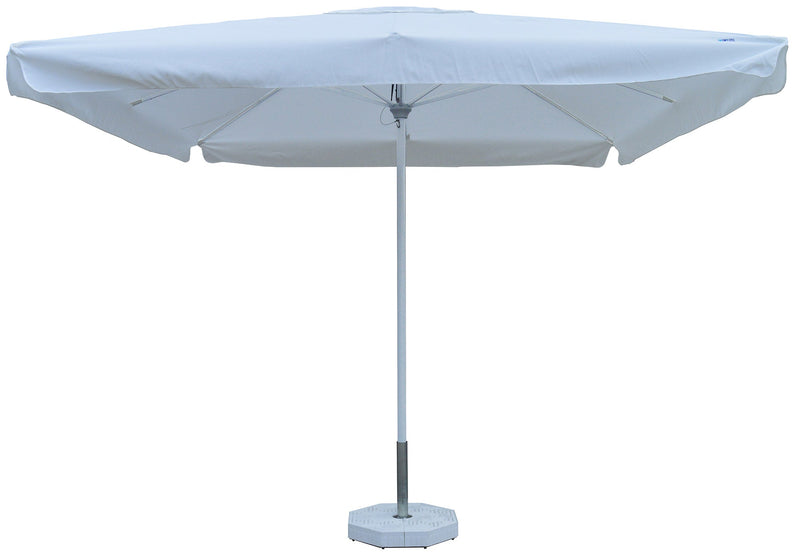 Ombrellone da Giardino 3x3 m Palo Ø48 mm in Alluminio Bianco Lucido Telo in Poliestere Bianco