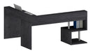 Scrivania Angolare a Giorno 181x160x60x92,5h cm Esse Report Grigio  